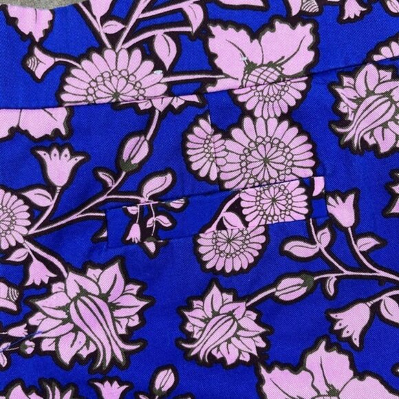 J. Crew Blue and Pink Floral ShortsSize: 2 - Picture 3 of 7